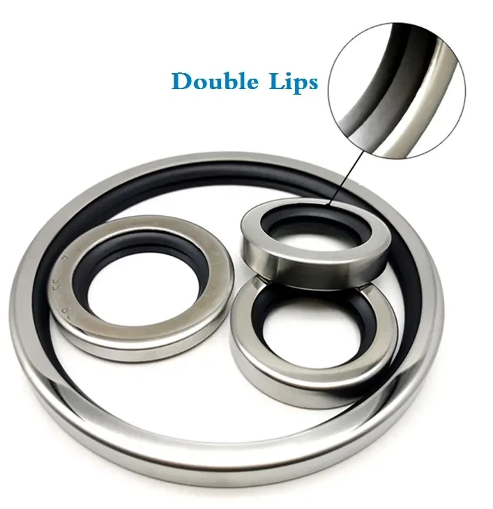 Ptfe Stainless Steel Double Lip Oil Seal 30 X 47 X 7